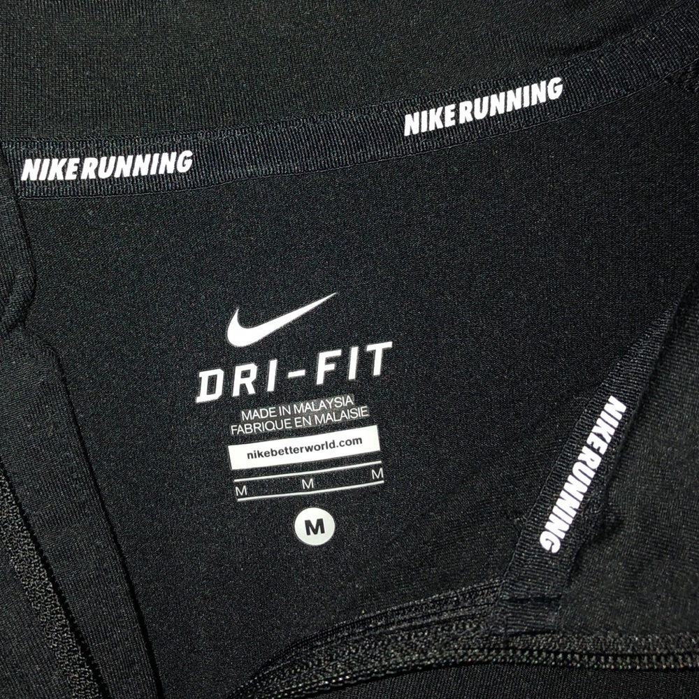 NIKE RUNNING black quarter zip